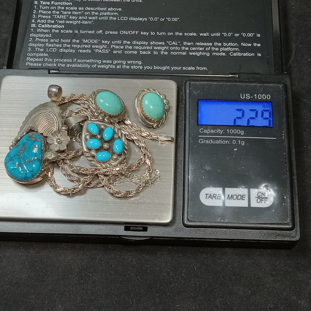Loyce Arnell & More Sterling/Turquoise Jewelry - 22.9dwt - image 13 of 13