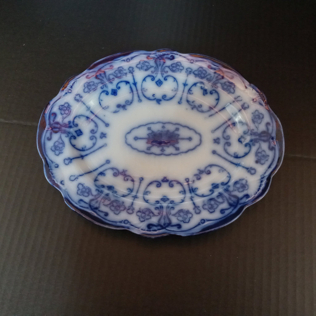 Antique Flow Blue Transferware - image 18 of 29