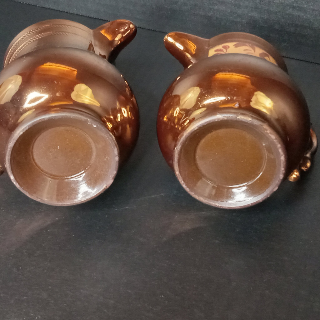 Antique Copper Lusterware & Custard Glass - image 5 of 13