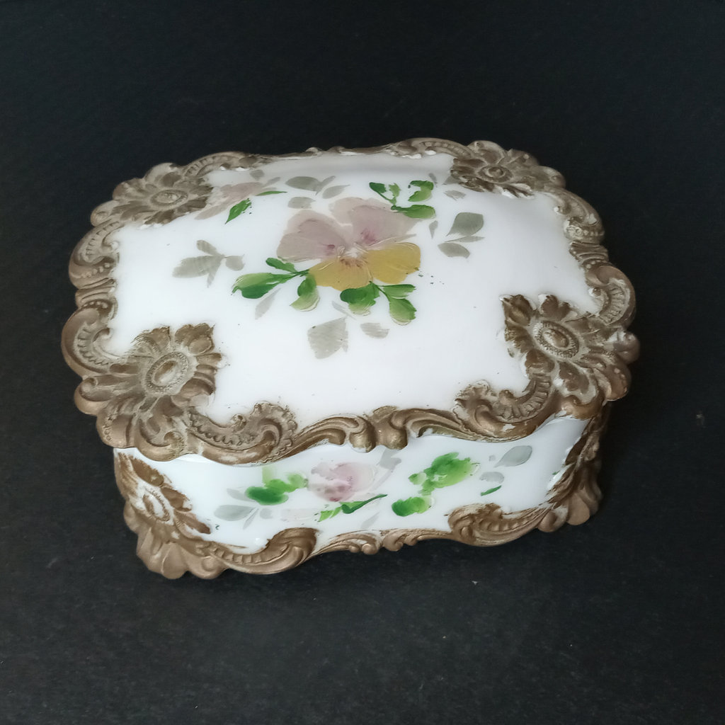 Antique Milk and Mercury Glass Decor - image 8 of 15