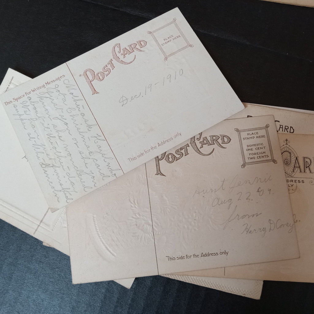Antique Postcards in a Basket - image 8 of 16