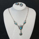 Kathleen Chavez Sterling/Turquoise Jewelry - 8.7dwt - thumbnail 1 of 7