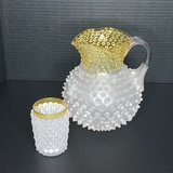 Antique EAPG: Hobbs Brockunier Jug and Cup - thumbnail 1 of 12