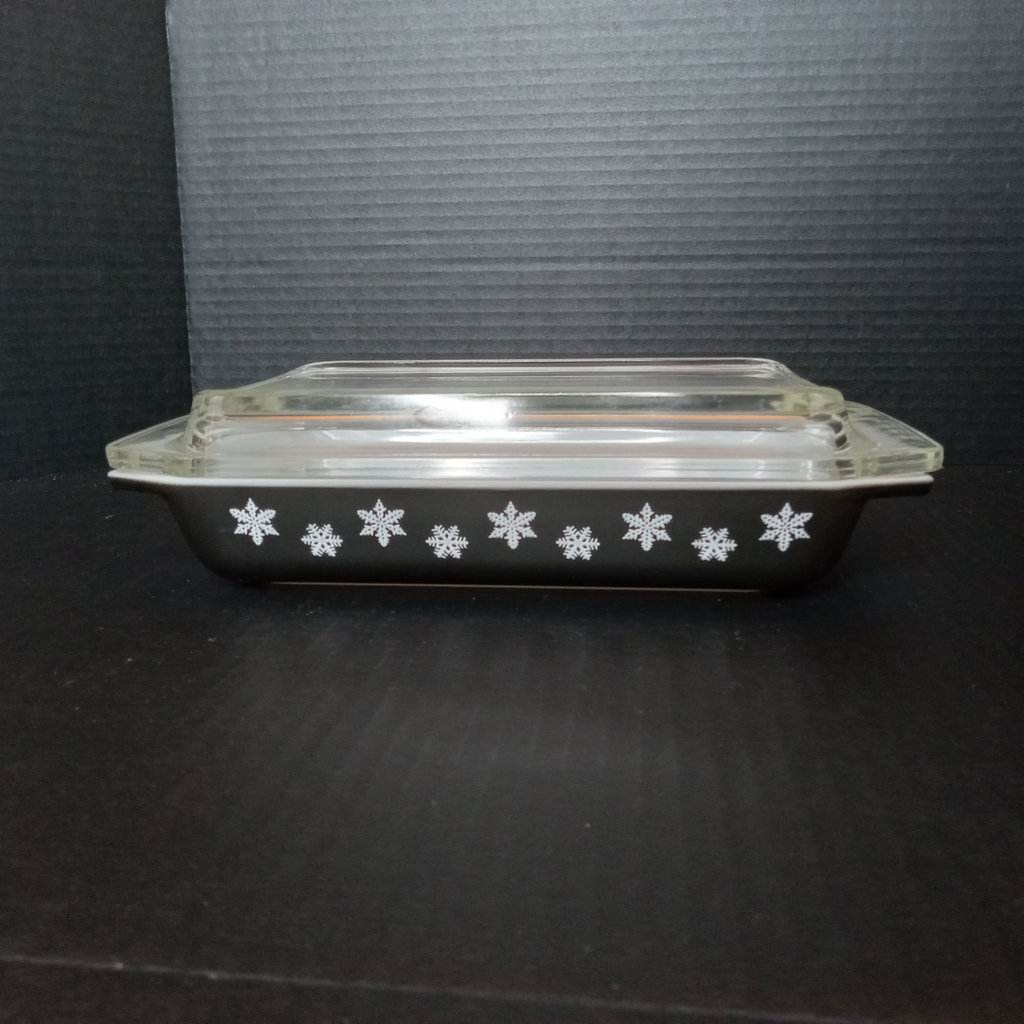 Vintage Pyrex - Butterly Gold / Black Snowflake - image 10 of 17