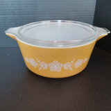 Vintage Pyrex - Butterly Gold / Black Snowflake - thumbnail 2 of 17