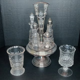 Antique Etched Glass - thumbnail 1 of 18