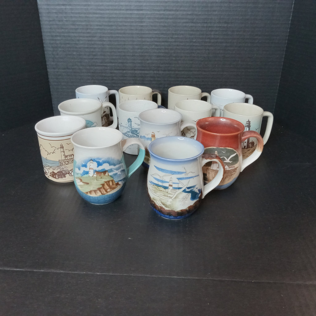 Vintage Lighthouse Mugs - image 1 of 8
