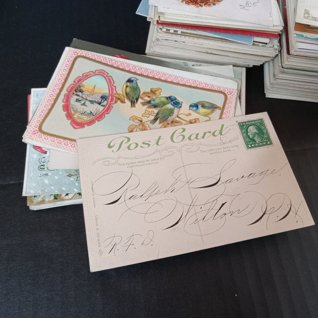 Antique Postcards in a Basket - image 10 of 16