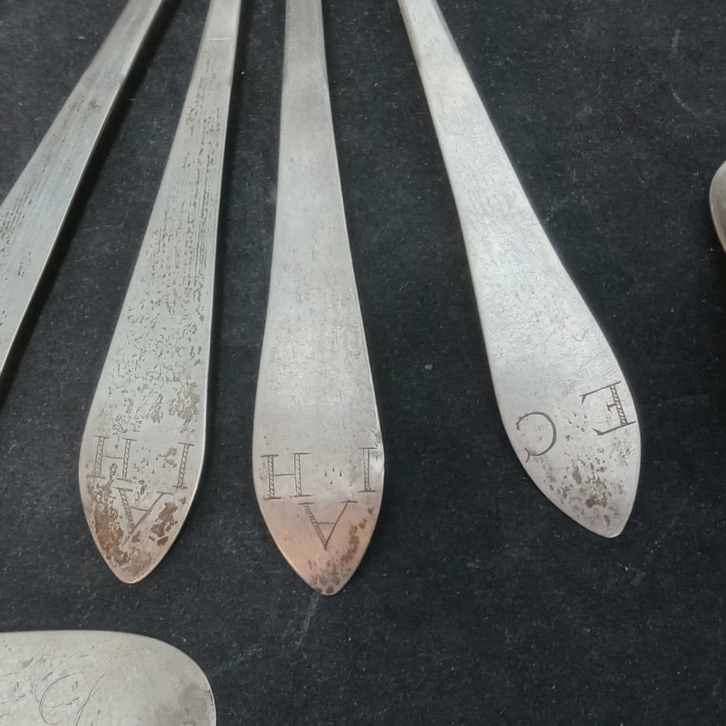 Antique Coin Silver Spoons - 597.7dwt - image 6 of 19