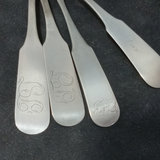 Antique Coin Silver Spoons - 597.7dwt - thumbnail 10 of 19
