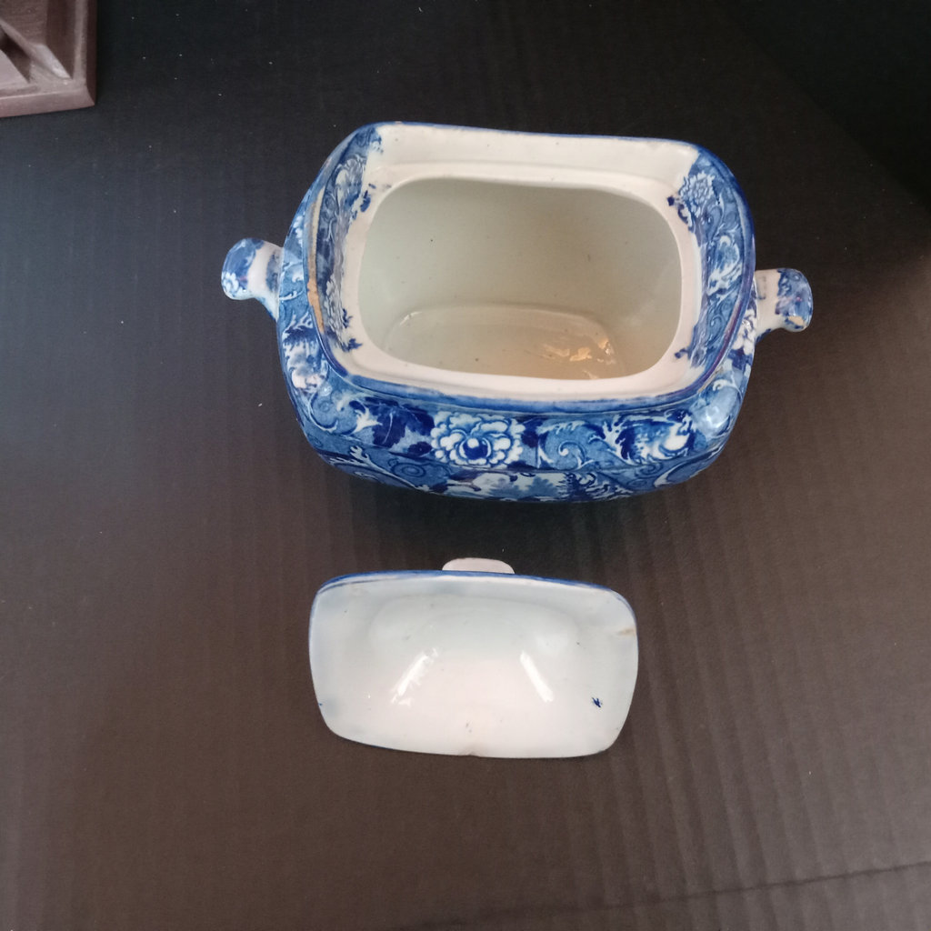 Antique Flow Blue Transferware - image 14 of 24