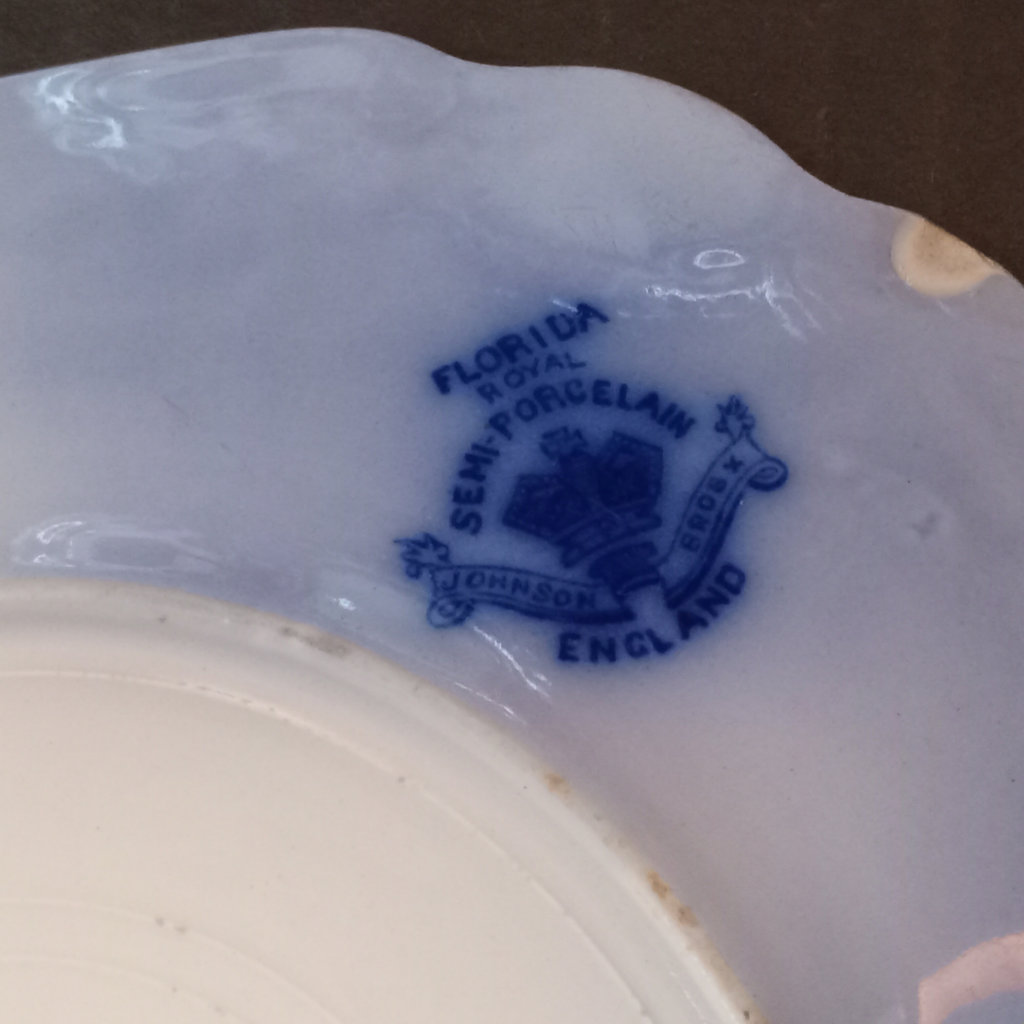 Antique Flow Blue Transferware - image 17 of 29