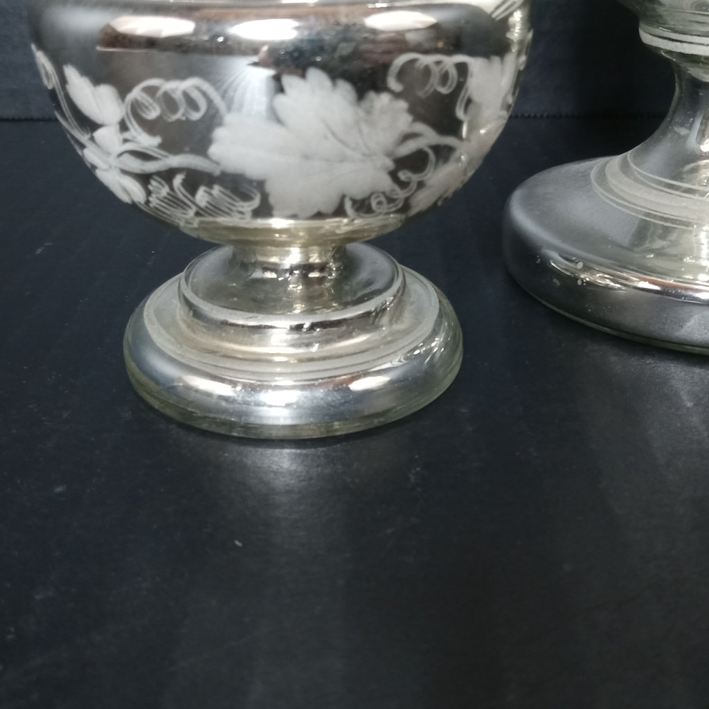 Antique Milk and Mercury Glass Decor - image 12 of 15