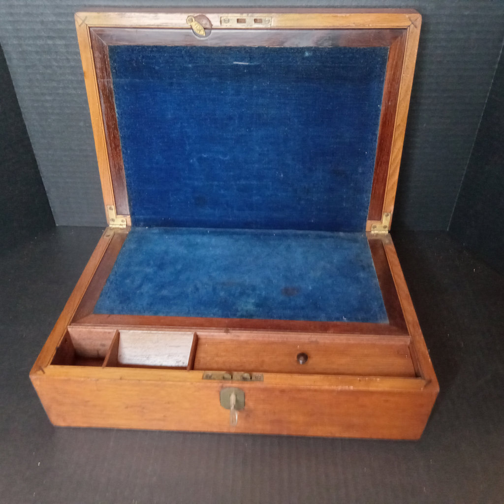 Antique Lap Desk & Ink Bottles - image 10 of 20