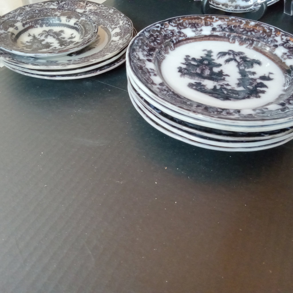 Antique Flow Black Pearl Stone Ware - image 8 of 25