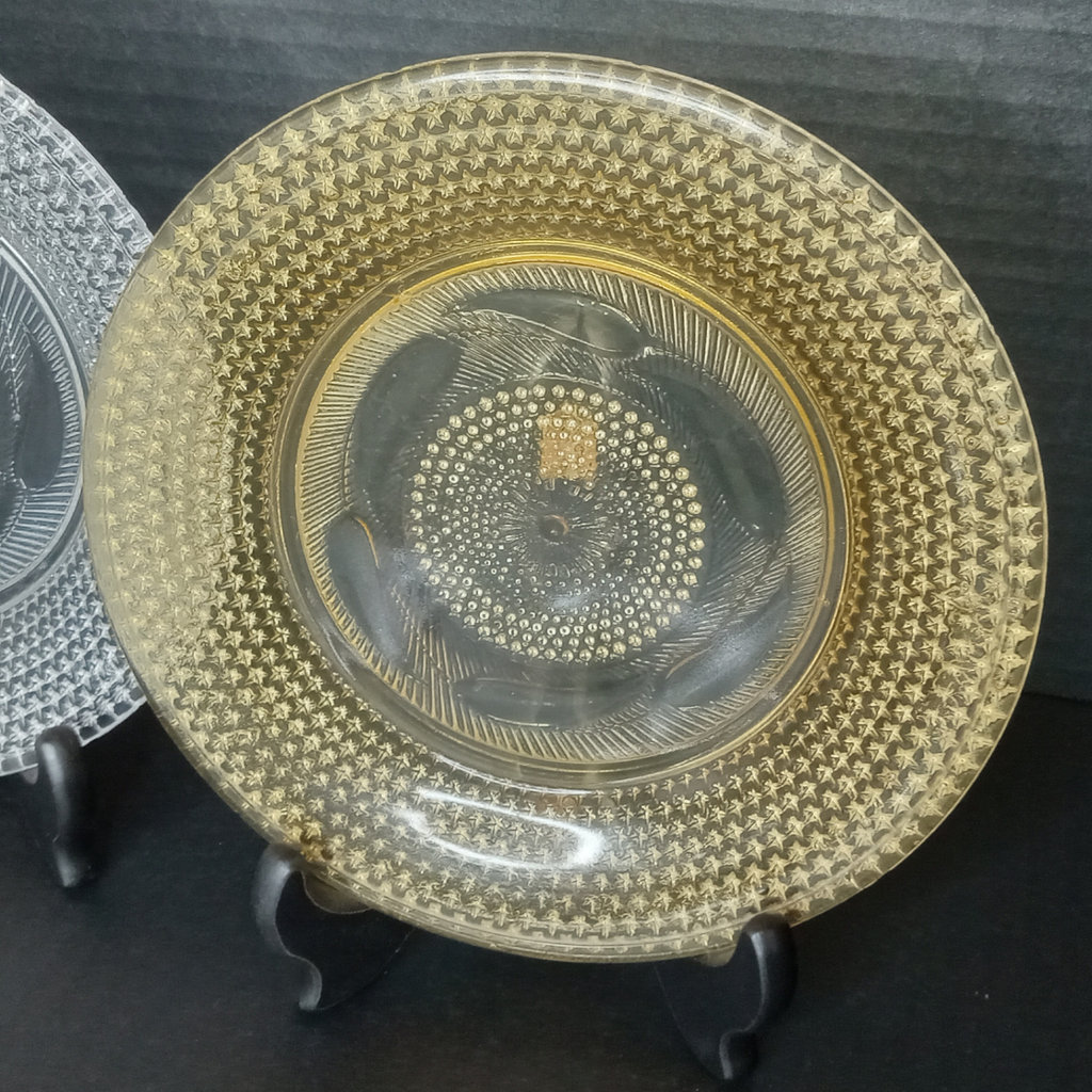 Antique EAPG: Star & Feather / Raised Flowers - image 3 of 8