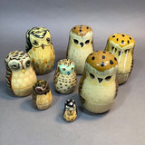 Vintage Owl Nesting Dolls - thumbnail 1 of 6