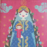 Antique Framed Christmas Cross Stitch - thumbnail 1 of 5