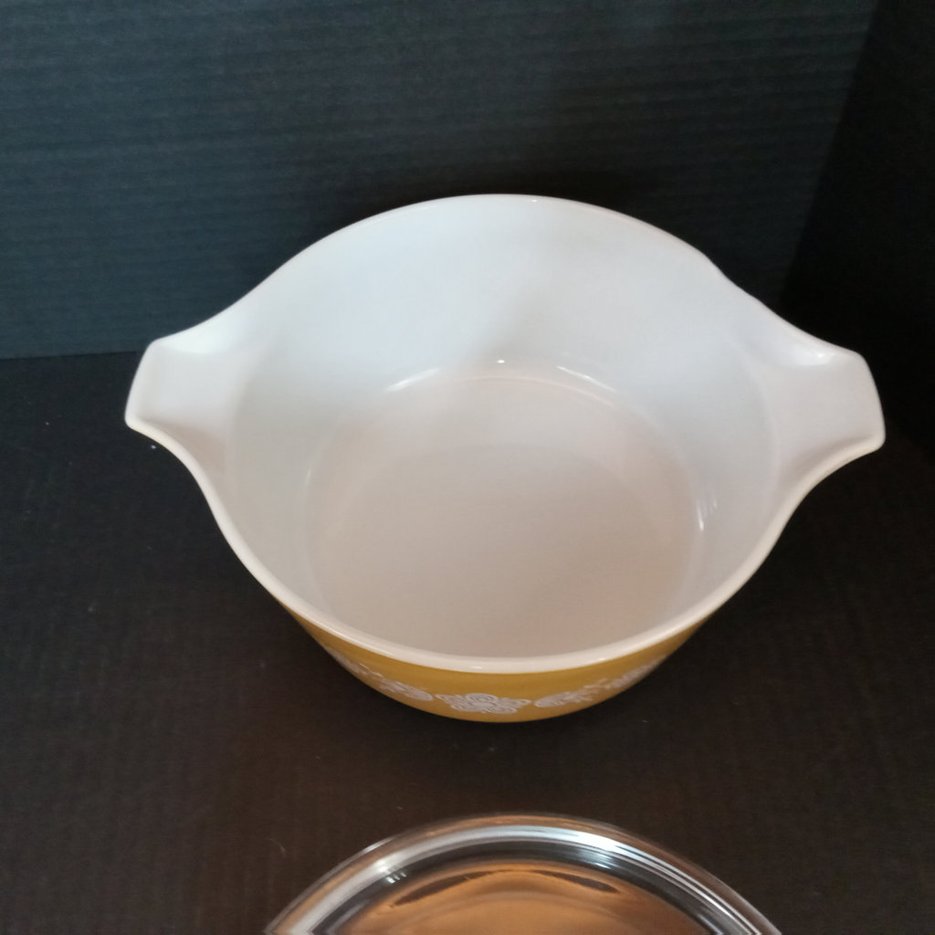Vintage Pyrex - Butterly Gold / Black Snowflake - image 4 of 17