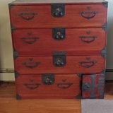 Japanese Fir Wood Tansu Chest - thumbnail 1 of 19