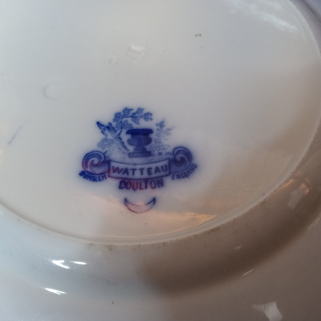 Antique Flow Blue Transferware - image 5 of 24