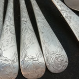 Antique Coin Silver Spoons - 597.7dwt - thumbnail 3 of 19