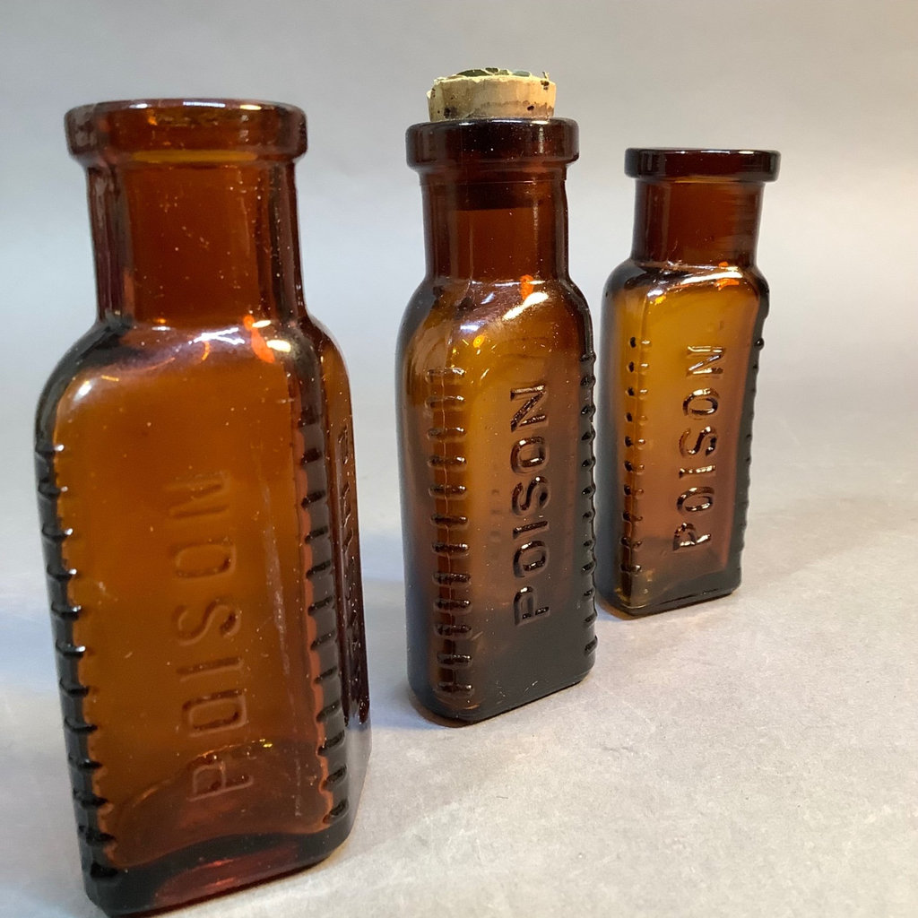 Antique Colored Glass Elixir Bottles - image 5 of 5