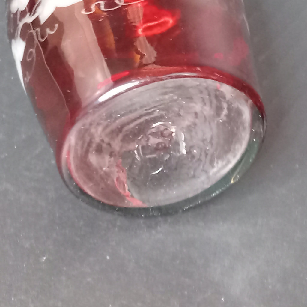 Antique Cranberry Glass Decanter Set - image 9 of 13