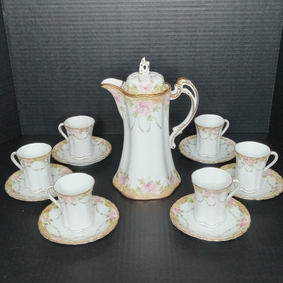 Antique Noritake Hot Chocolate Set - Image 1 of 16