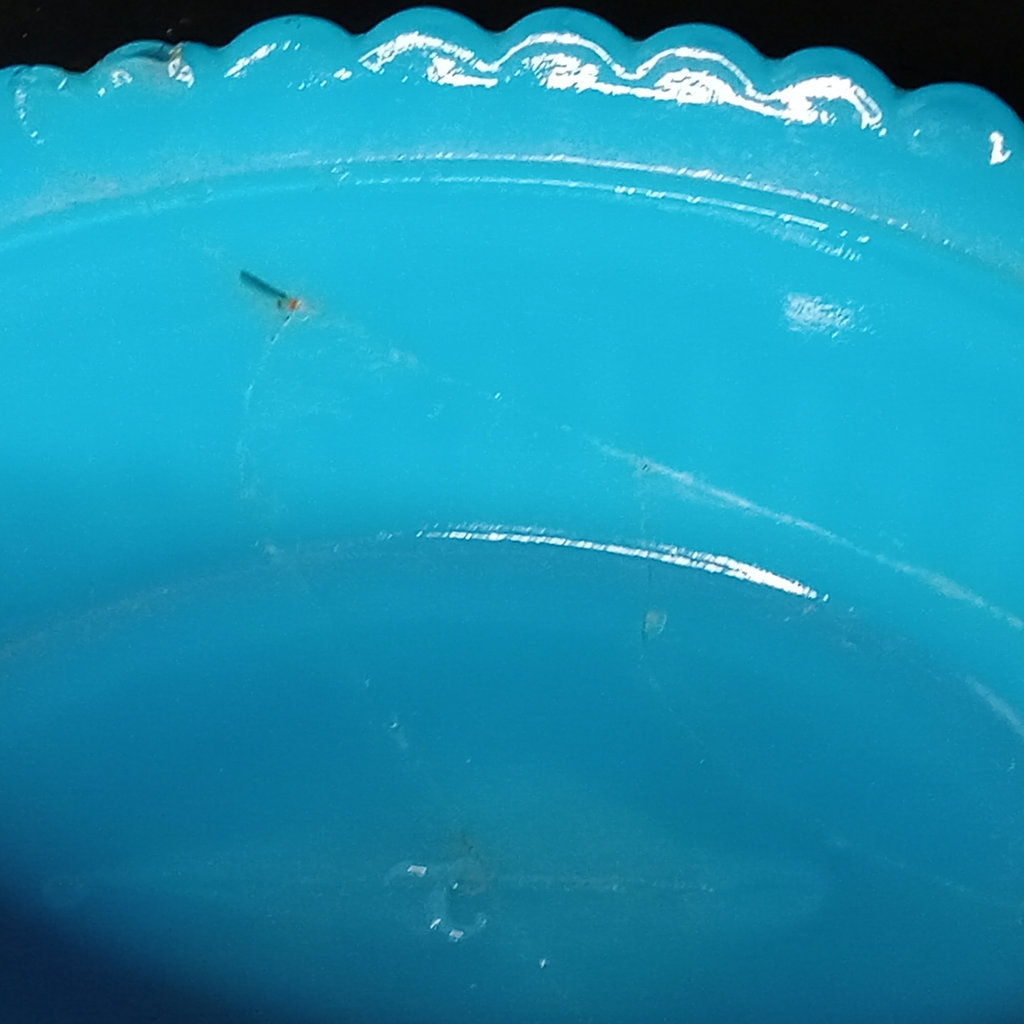 Antique Milk Glass Animal on Basket Dishes - image 4 of 12