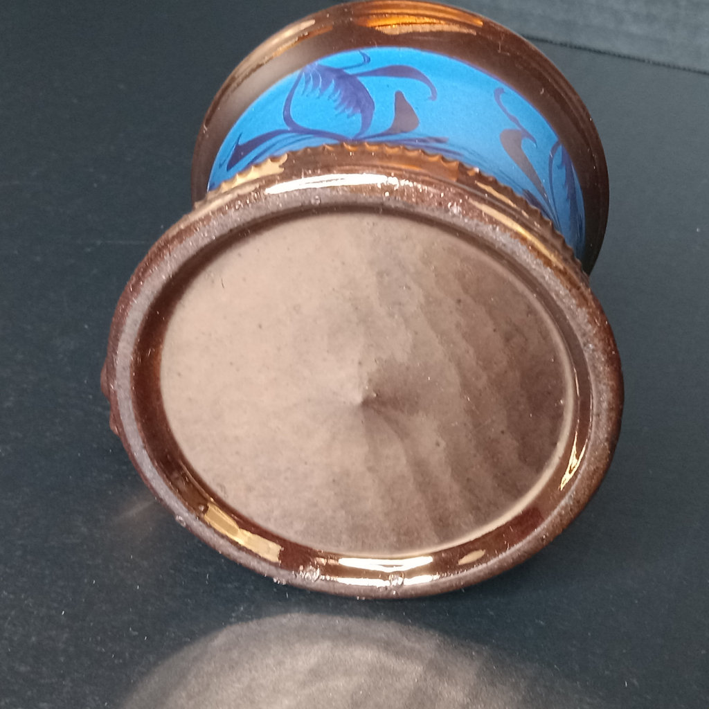 Antique Copper Lusterware & Custard Glass - image 8 of 13