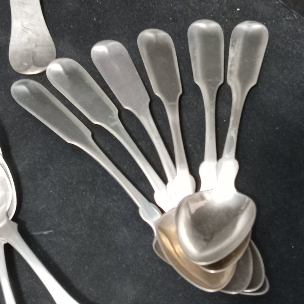 Antique Coin Silver Spoons - 597.7dwt - image 11 of 19