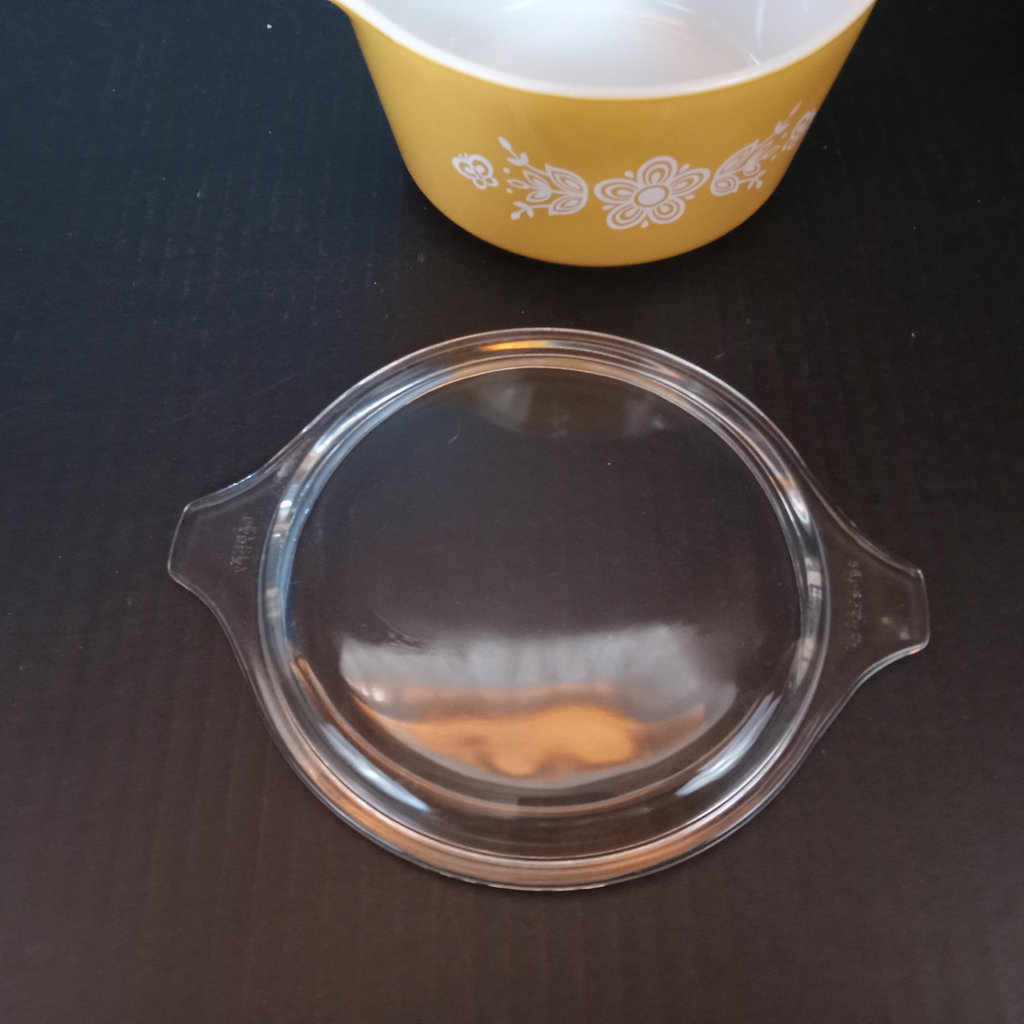 Vintage Pyrex - Butterly Gold / Black Snowflake - image 8 of 17