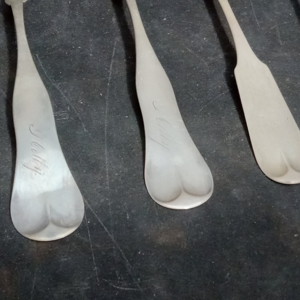 Antique Coin Silver Spoons - 597.7dwt - image 15 of 19