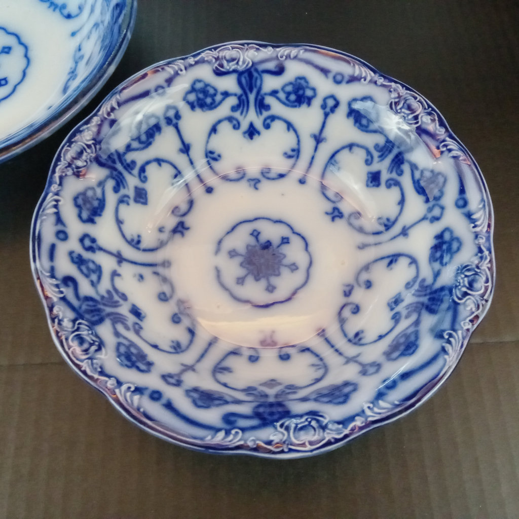 Antique Flow Blue Transferware - image 11 of 29