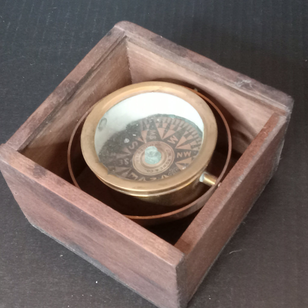 Antique Ship's Compass - image 3 of 6