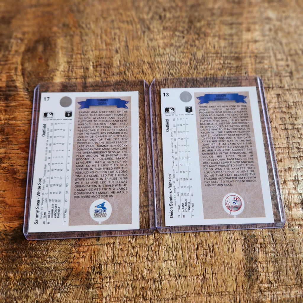 Sosa / Sanders Rookie Cards - image 2 of 2
