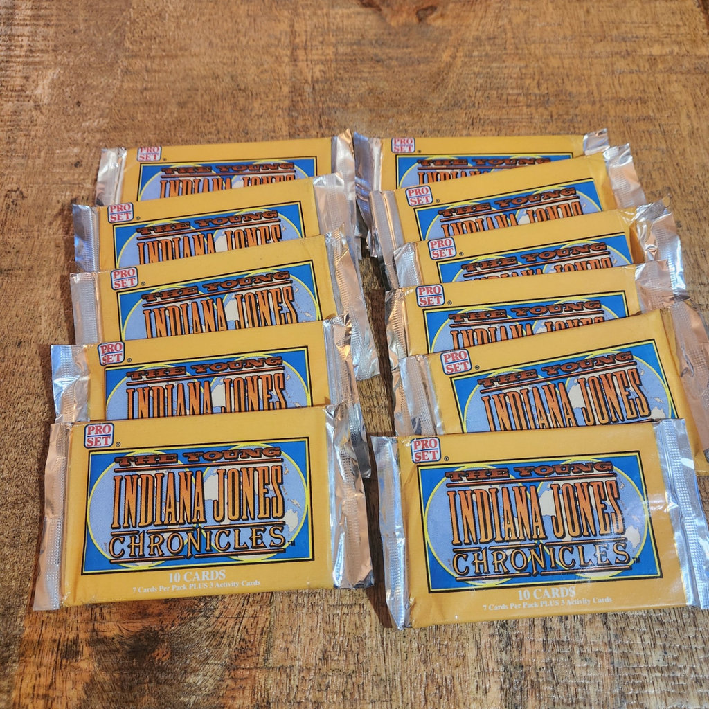 Pro Set Indiana Jones Trading Card Packs x 11 - image 1 of 3