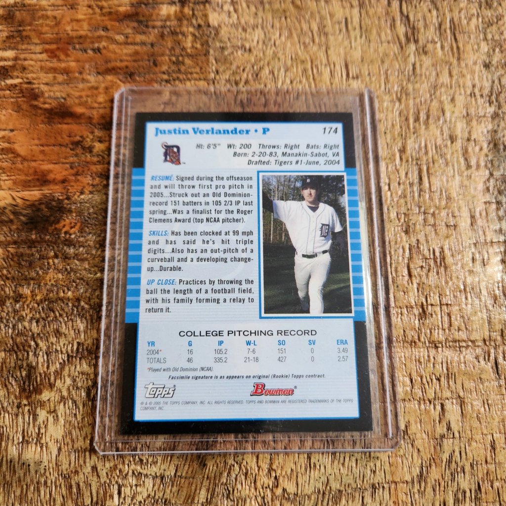 Verlander Rookie Card - image 2 of 2