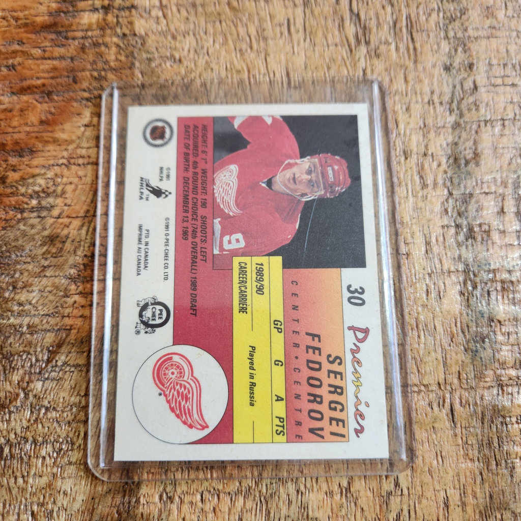 Fedorov Rookie Card - image 2 of 2