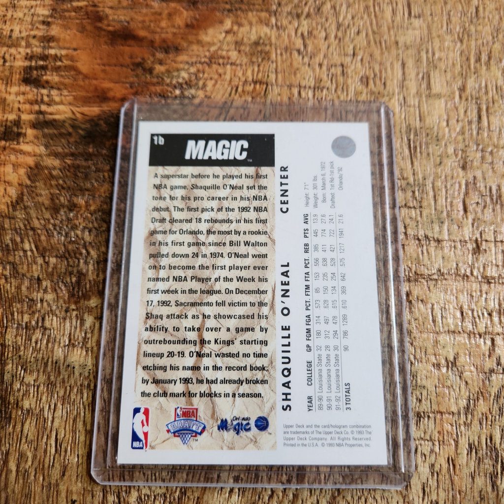 Shaq Rookie Card - image 2 of 2