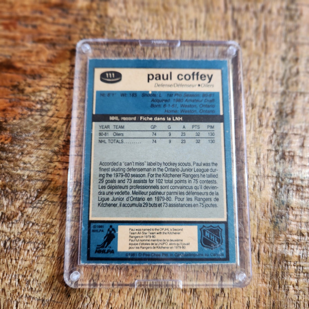 Coffey Rookie Card - image 2 of 2
