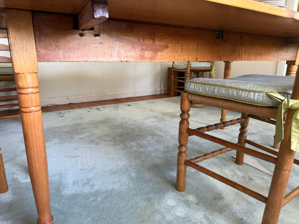 Antique Drop Leaf Country Dining Table w/Chairs, Excellent Conditon - image 4 of 4