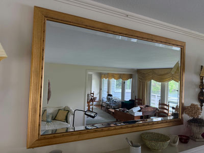 Large Vintage Mirror w/Gilded Frame, Approx. 48x24 - Image 1 of 2