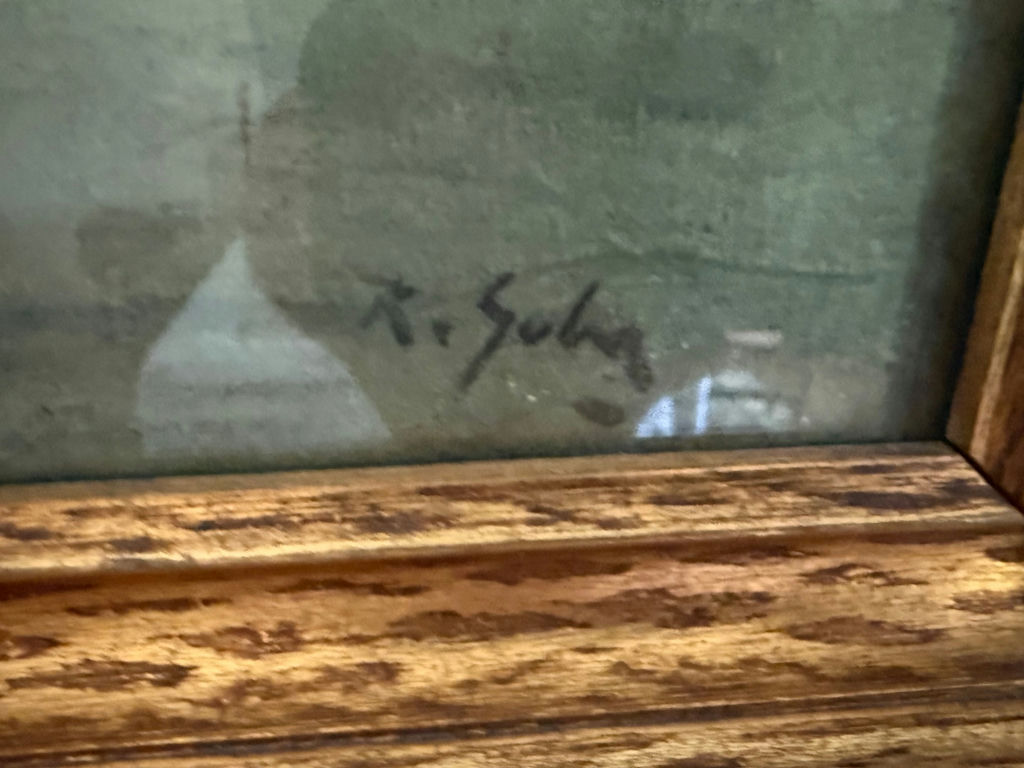 Antique Nautical Art, Approximately 32x24 - image 3 of 3