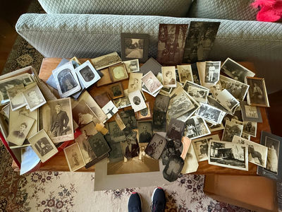 Huge Antique Lot of Photos, Tintypes, RPPC, Some Amazing Photos, Hundreds in this Lot! - Image 1 of 13