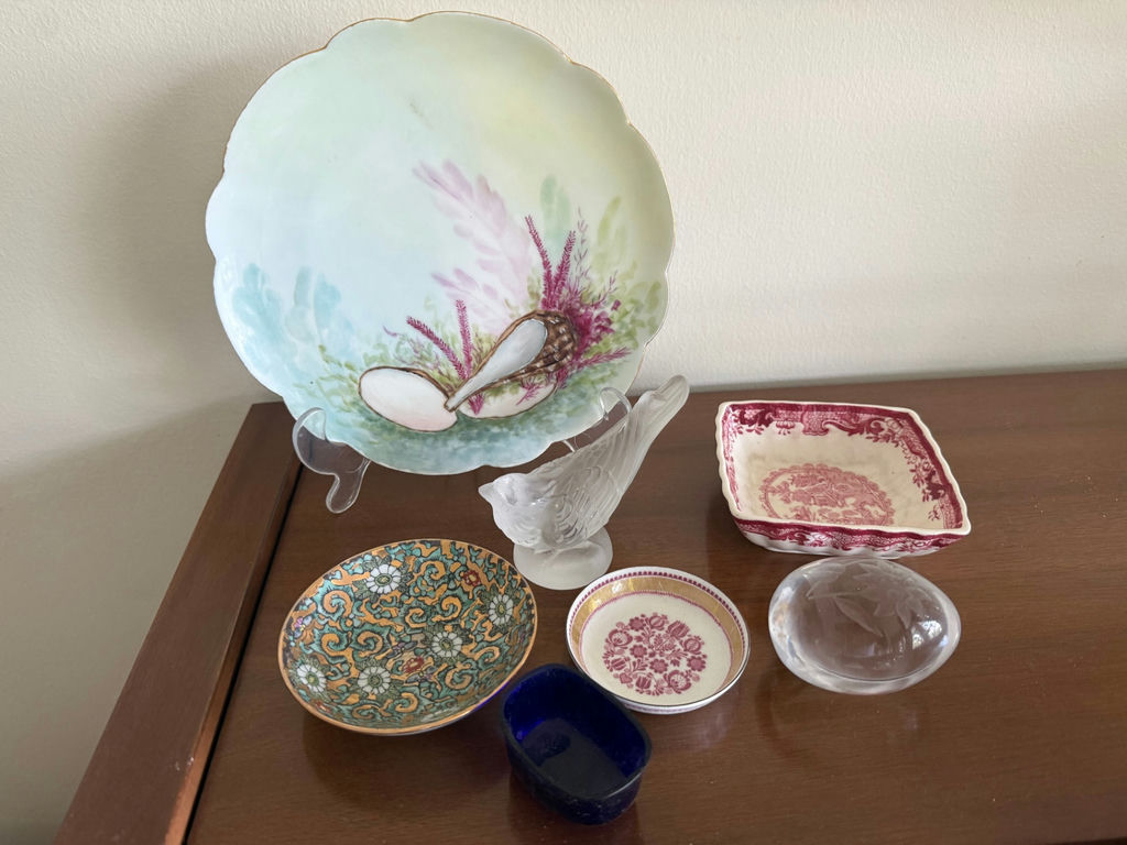 Antique Crystal & Porcelain Lot, All items pictured included - image 2 of 10