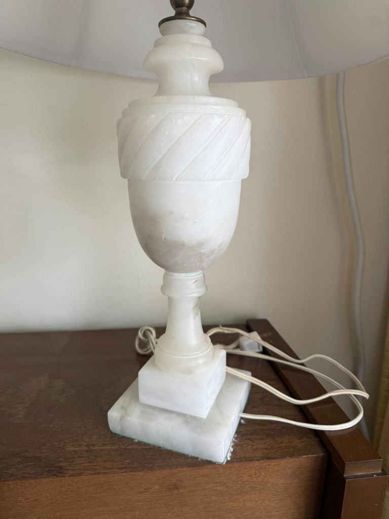 Antique Alabaster Lamp - image 1 of 2