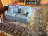 Large Handmade Wool Rug, Approx. 12x9 size, Excellent Condition - thumbnail 1 of 4