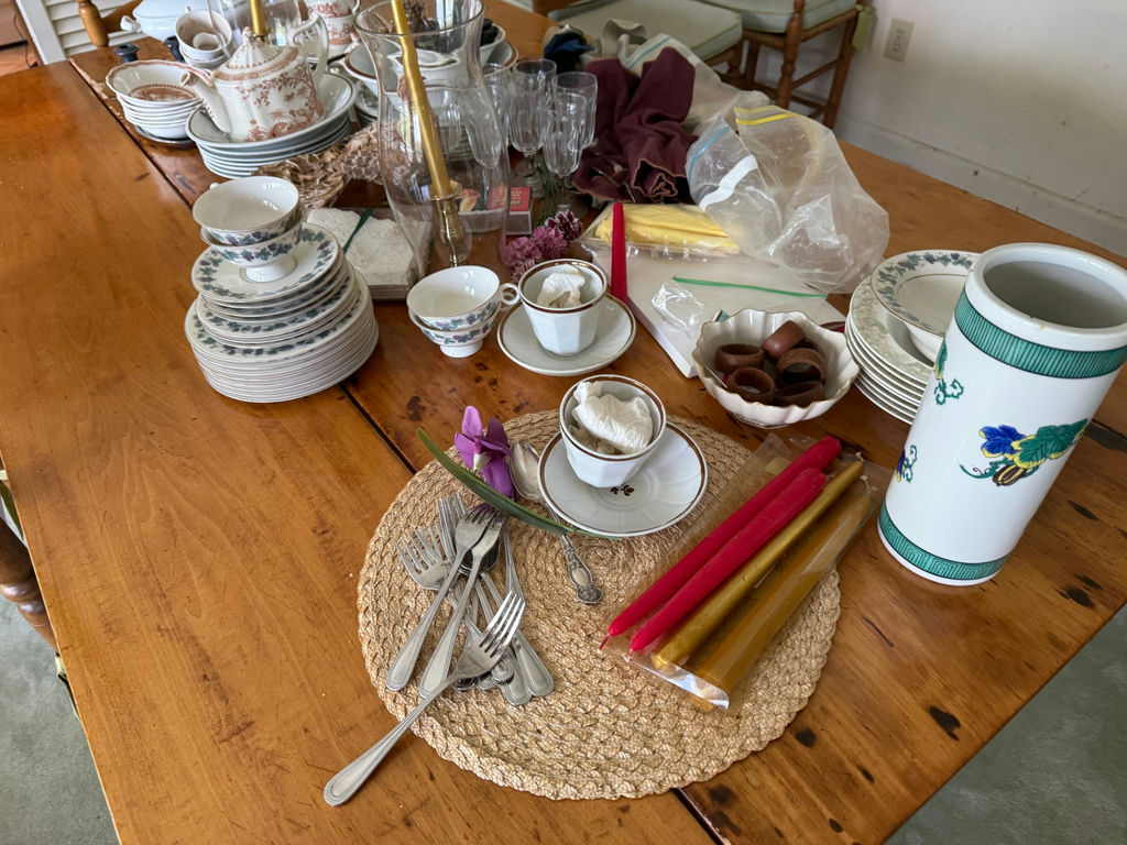Large Lot of Vintage China, Porcelain, Flatware & Misc. - image 2 of 12